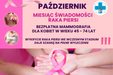Październik – miesiąc świadomości raka piersi