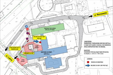 Zmiana wejścia do SOR i Izby Przyjęć